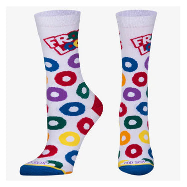 Odd Sox Froot Loops Flavors Women's Crew Socks Size M