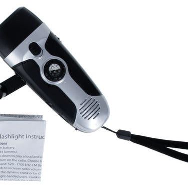 5.5"/4-IN-1 Emergency Dynamo AM/FM Radio With Phone Charger & Lanyard