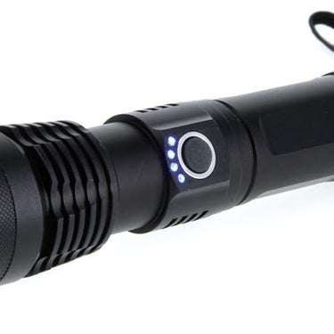Sona Enterprises 2000 Lumen 6.5" Adjustable Focus Rechargeable Black Flashlight