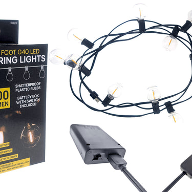 Sona Enterprises 11 Foot Long 500 Lumen G40 LED String Lights