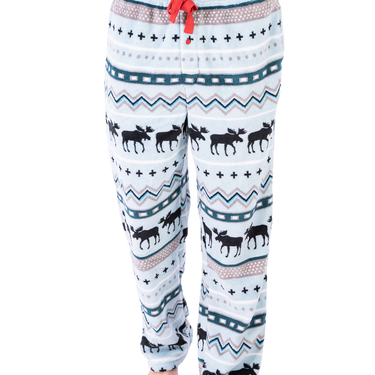 Lazy One Winter Moose Men's Fleece PJ Pants Size XL