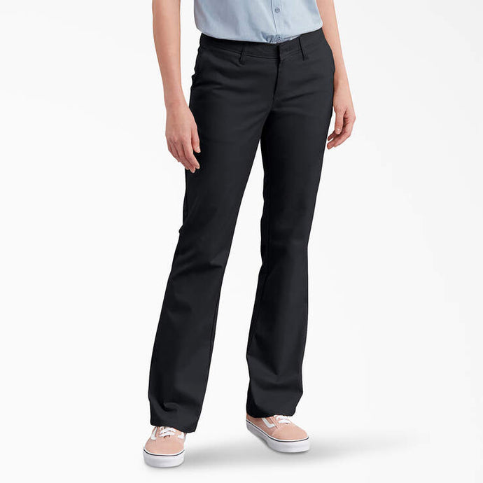Dickies Women's FLEX Slim Fit Bootcut Pants Size 16 Regular Black