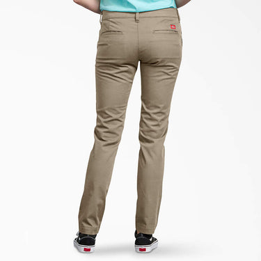 Dickies Women's Slim Fit Skinny Leg Pants (Desert Sand) Size 10