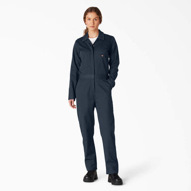 Dickies Women's Long Sleeve Coveralls (Dark Navy) Size L