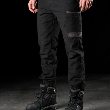 FXD Cuffed Stretch Work Pants (Black) Size 34x32