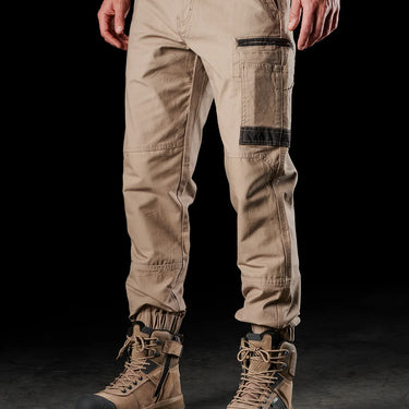 FXD Cuffed Stretch Work Pants (Khaki) Size 34x32