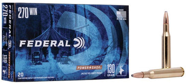 Federal Power-Shok .270 Winchester Ammunition 20 Rounds JSP 130 Grain
