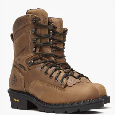 Georgia Boot Comfort Core Logger Waterproof Work Boot (Brown) Size Men's 9