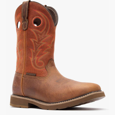 Georgia Boot Core 37 Western 11" Waterproof Pull-On Work Boot (Brown Rust) Size 8 1/2M