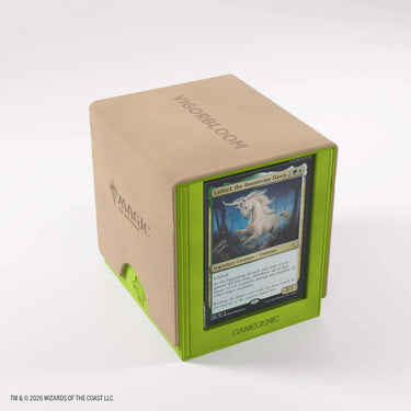 Vigorbloom Sidekick Pro deck box with a card displayed in the front Slide Card Case