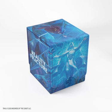 Back of the Squire Plus deck box with blue Reality Fracture artwork