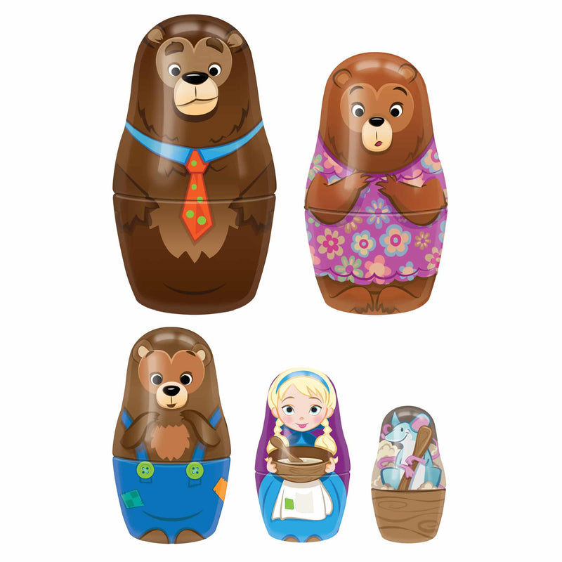 Load image into Gallery viewer, Goldilocks Nesting Dolls
