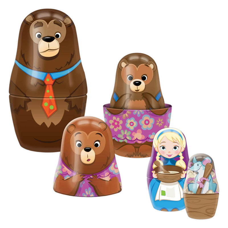 Load image into Gallery viewer, Goldilocks Nesting Dolls
