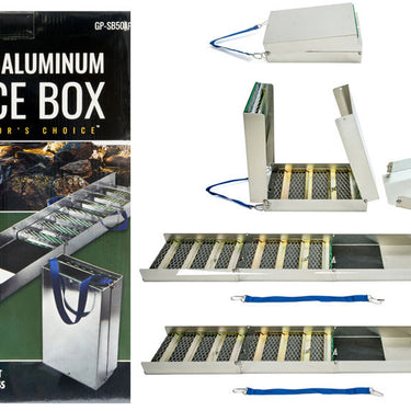 Folding Aluminum Sluice Box - Extended 50"/Folded 15"