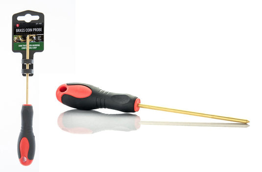 9 1/2" Brass Coin Probe, Color of Handle May Vary