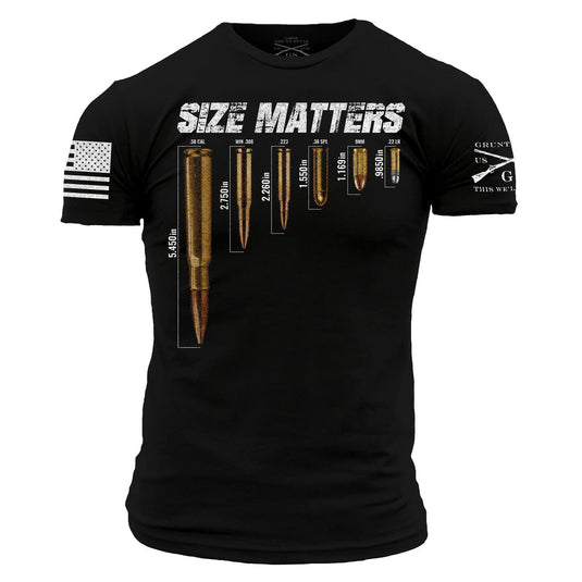 Size Matters T-Shirt Black Large