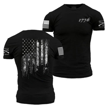 Grunt Style 1776 Flag T-Shirt (Black) Size M