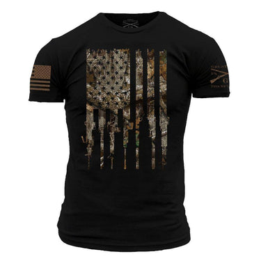 Grunt Style Realtree Edge® Rifle Flag T-Shirt (Black) Size XL