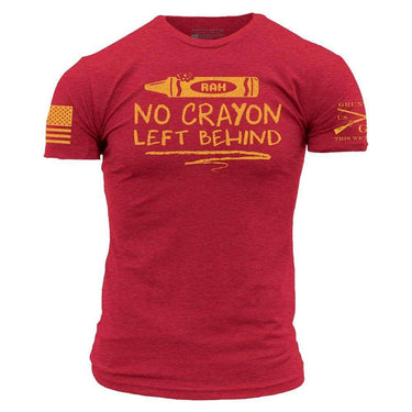 Grunt Style No Crayon Left Behind T-Shirt (Red) Size L