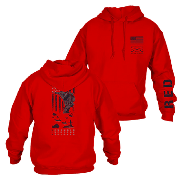 Grunt Style RED Friday Hoodie Size L