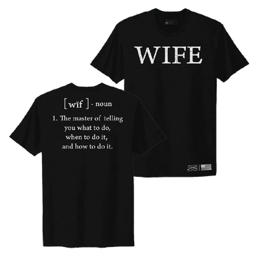 Grunt Style Women's Wife Defined Boyfriend Fit T-Shirt (Black) Size M