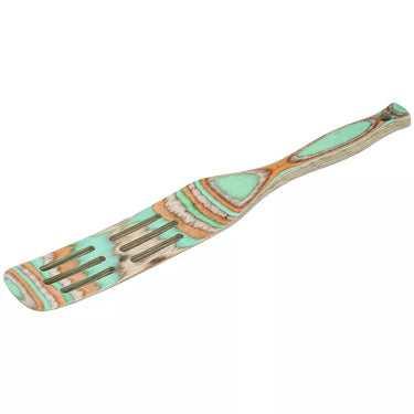 Island Bamboo Pakkawood 13-Inch Slotted Spurtle (Mint)
