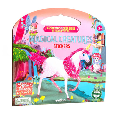 eeBoo: Magical Creatures Shiny Sticker Book