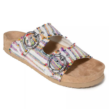 Minnetonka Women's Georgine Slide Sandals (Fiesta Stripe) Size 9