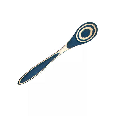 Island Bamboo 8-Inch Pakkawood Mini Spoon (Blue)