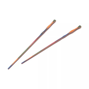 Island Bamboo Pakkawood Chopsticks, 2 Sets (Rainbow)