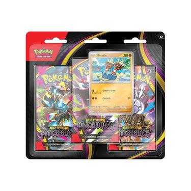 Pokémon Trading Card Game: Mega Evolution Pitch Black Three Booster Blister
