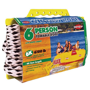 Airhead SPORTSSTUFF Towable Tube 6-Person 60-foot Tow Rope, 6100lbs