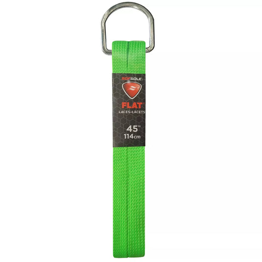 Sof Sole Athletic Flat Shoe Laces 45" Neon Green