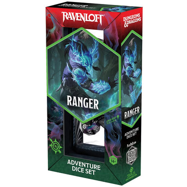 Sirius Dice: Dungeons & Dragons Adventure Dice Set - Ranger - Black/Blue (14)