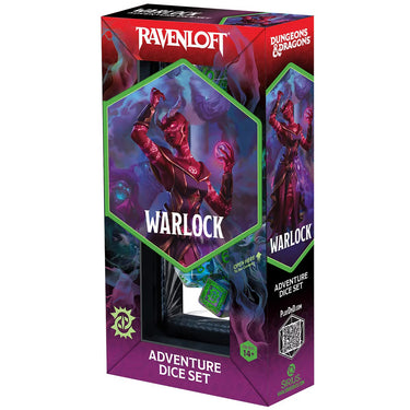 Sirius Dice: Dungeons & Dragons Adventure Dice Set - Warlock - Purple/Green (14)