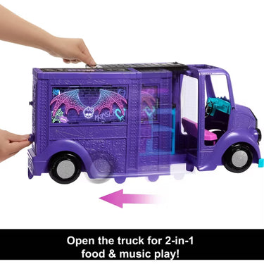Monster High Draculaura Doll And Fangtastic Rockin’ Food Truck Playset With 13+ Themed Accessories
