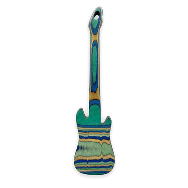 Island Bamboo Pakkawood 12-Inch Guitar Spatula (Peacock)