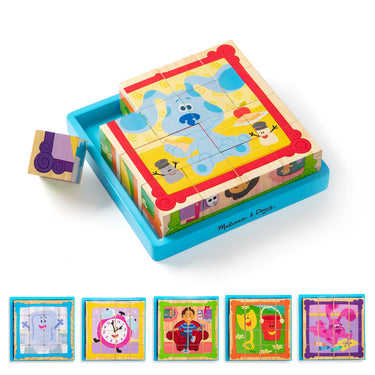 Melissa & Doug Blues Clues & You! 16pc Wooden Cube Puzzle