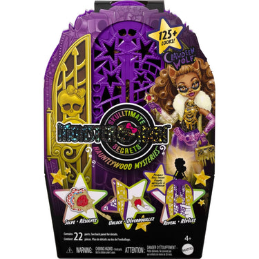Monster High Skulltimate Secrets Hauntlywood Mysteries Doll, Clawdeen Wolf with 19+ Surprises