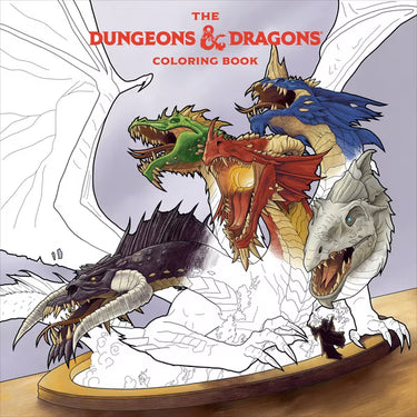 The Dungeons & Dragons Coloring Book - by Official Dungeons & Dragons Licensed (Paperback)