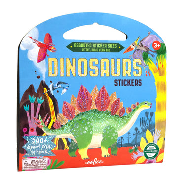 eeBoo: Dinosaur Shiny Sticker Book