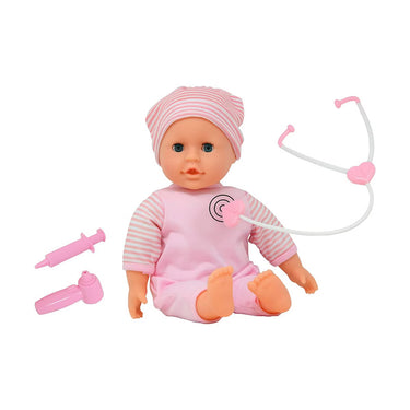 The New York Doll Collection 14 Inch Talking Baby Doll Doctor Playset