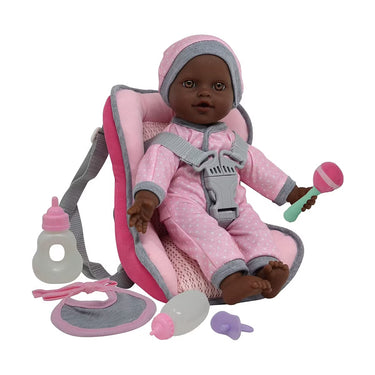 The New York Doll Collection 12 Inch Car Seat Doll Set