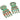 Island Bamboo Pakkawood Salad Hands (Mint)