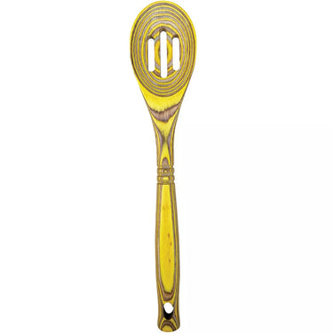 Island Bamboo Pakkawood 12-Inch Slotted Spoon
