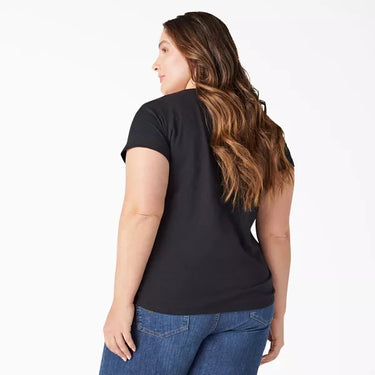 Dickies Women's Plus Heavyweight Short Sleeve T-Shirt (Black) Size XL