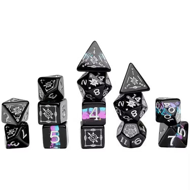Sirius Dice: Dungeons & Dragons Adventure Dice Set - Ranger - Black/Blue (14)