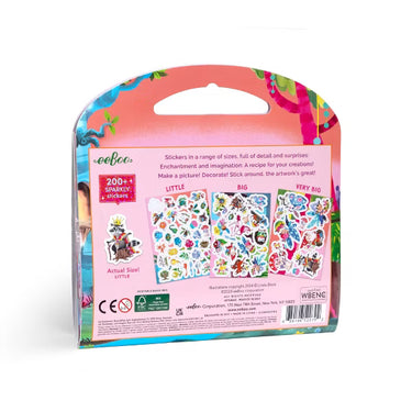eeBoo: Magical Creatures Shiny Sticker Book