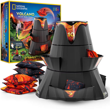 National Geographic Volcano Bean Bag Toss Backyard Game Set