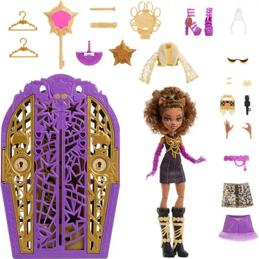 Monster High Skulltimate Secrets Hauntlywood Mysteries Doll, Clawdeen Wolf with 19+ Surprises